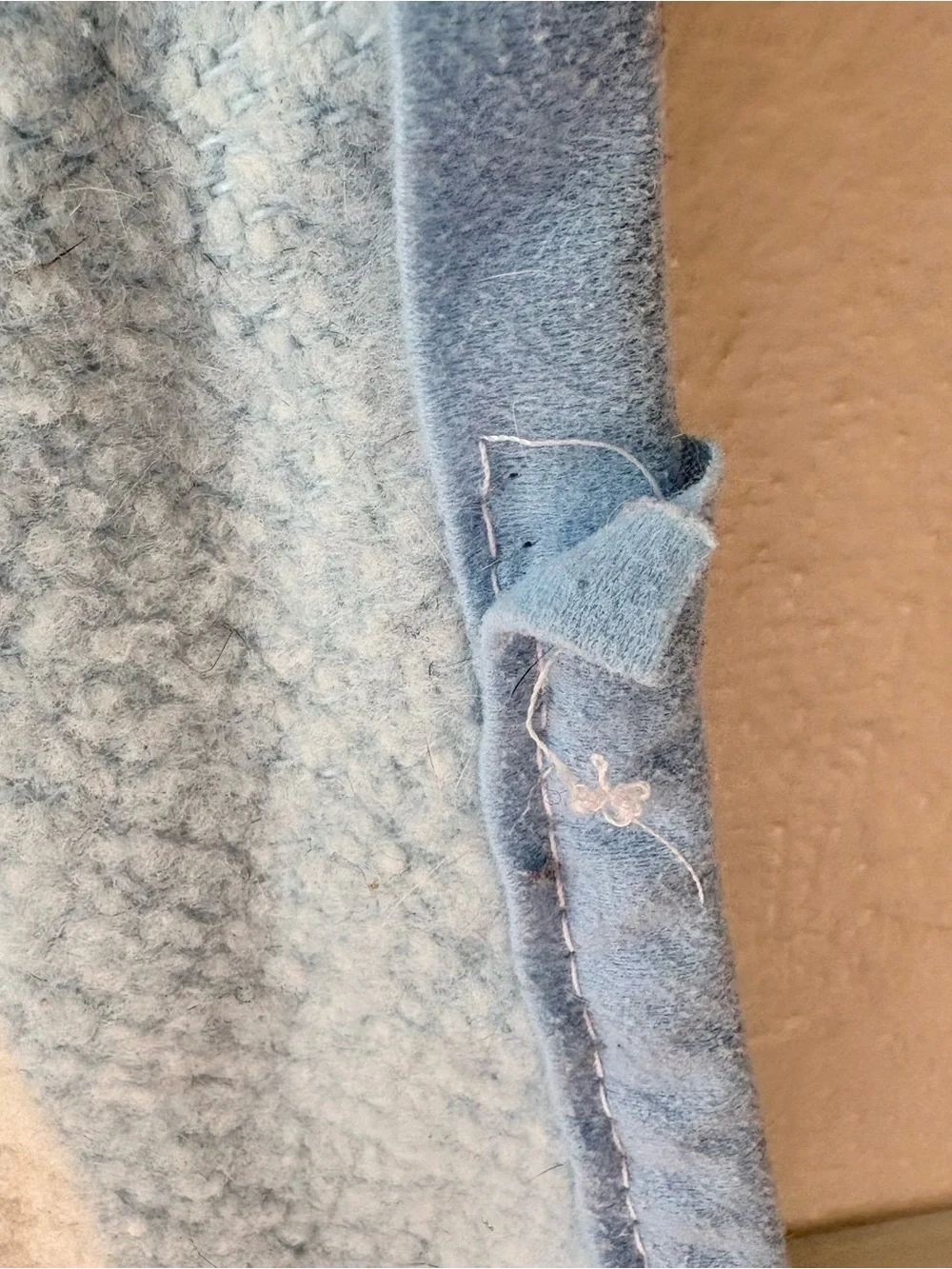 Vintage Sears Colormates Rocking Horse Pastel Baby Blanket